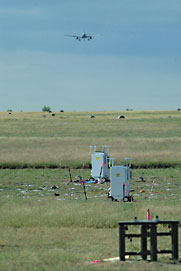 Two of the four environmental enclosures housing the distributed data acquisition system